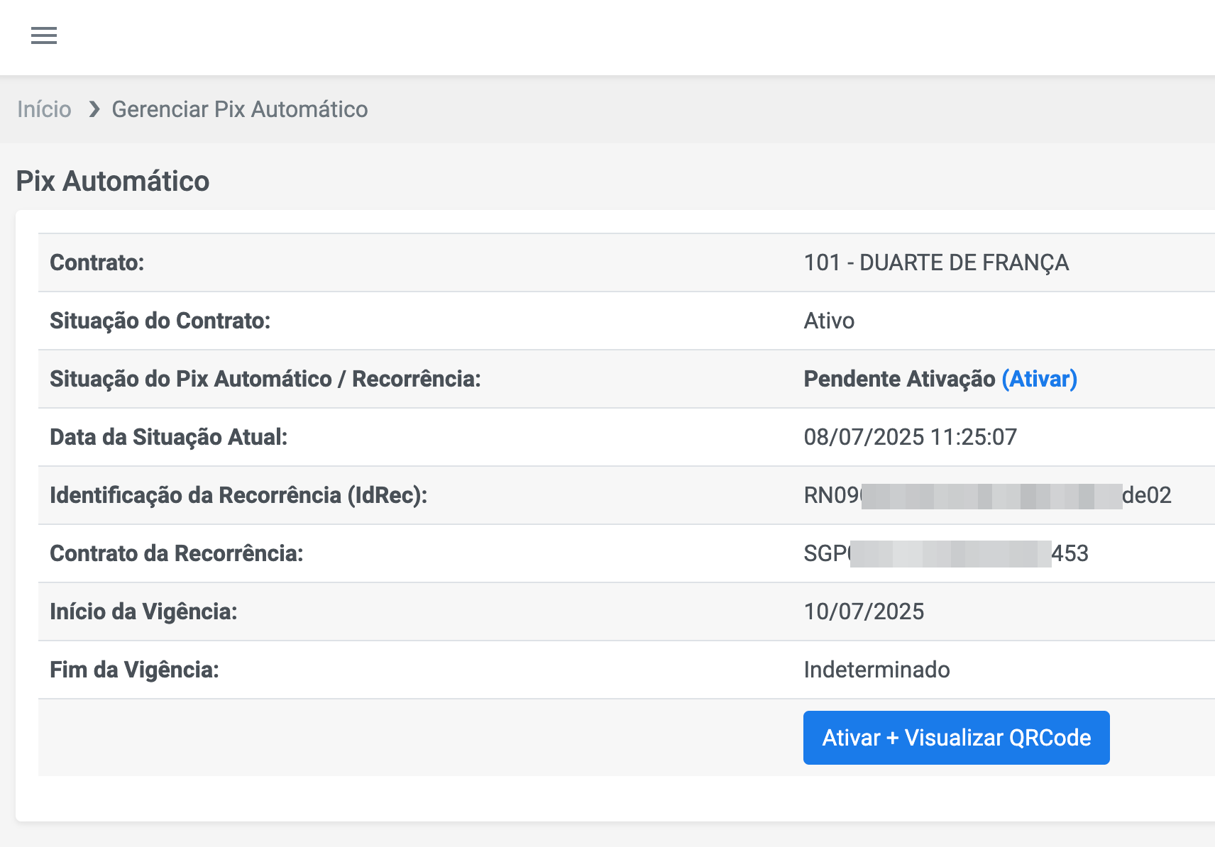 Central do assinante 4