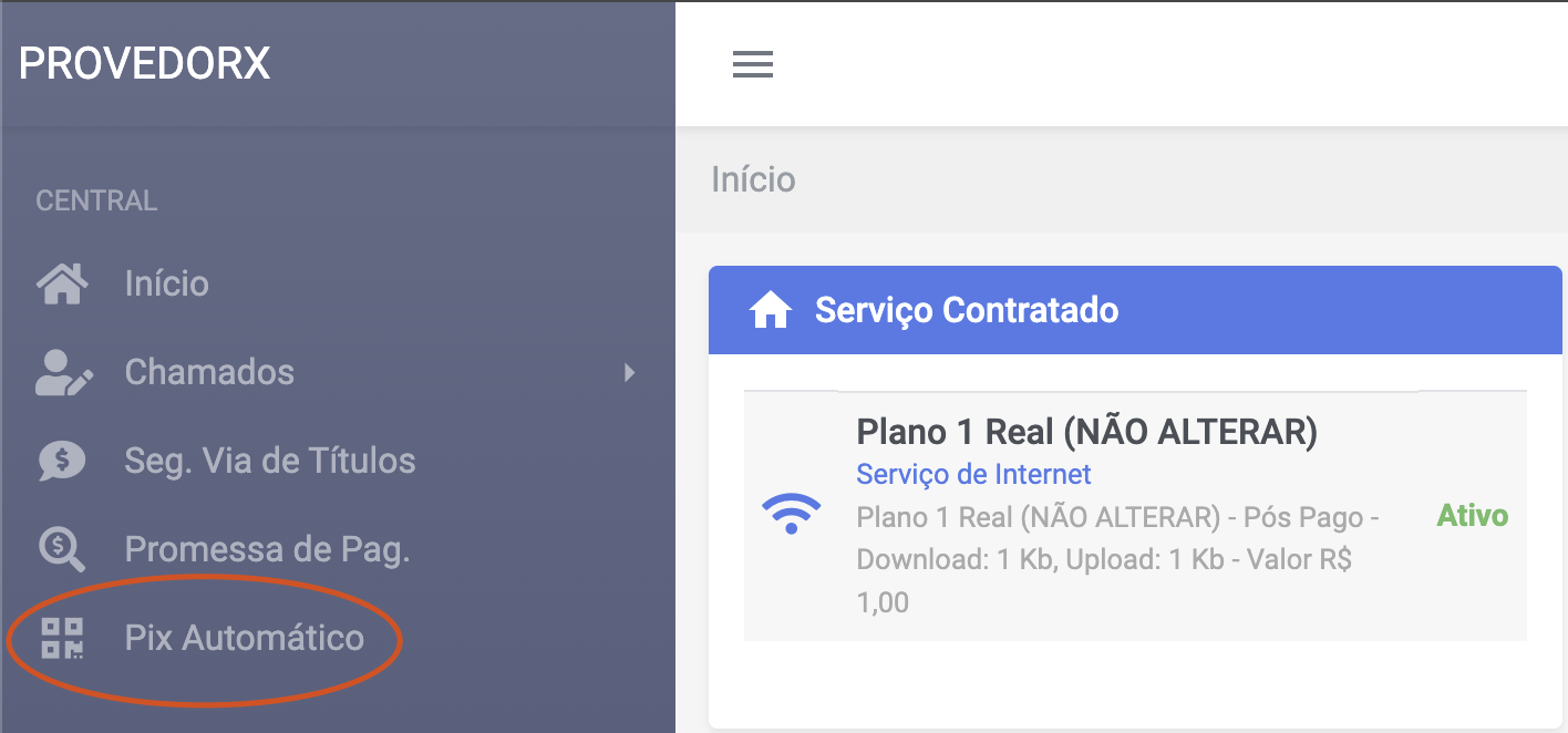 Central do assinante